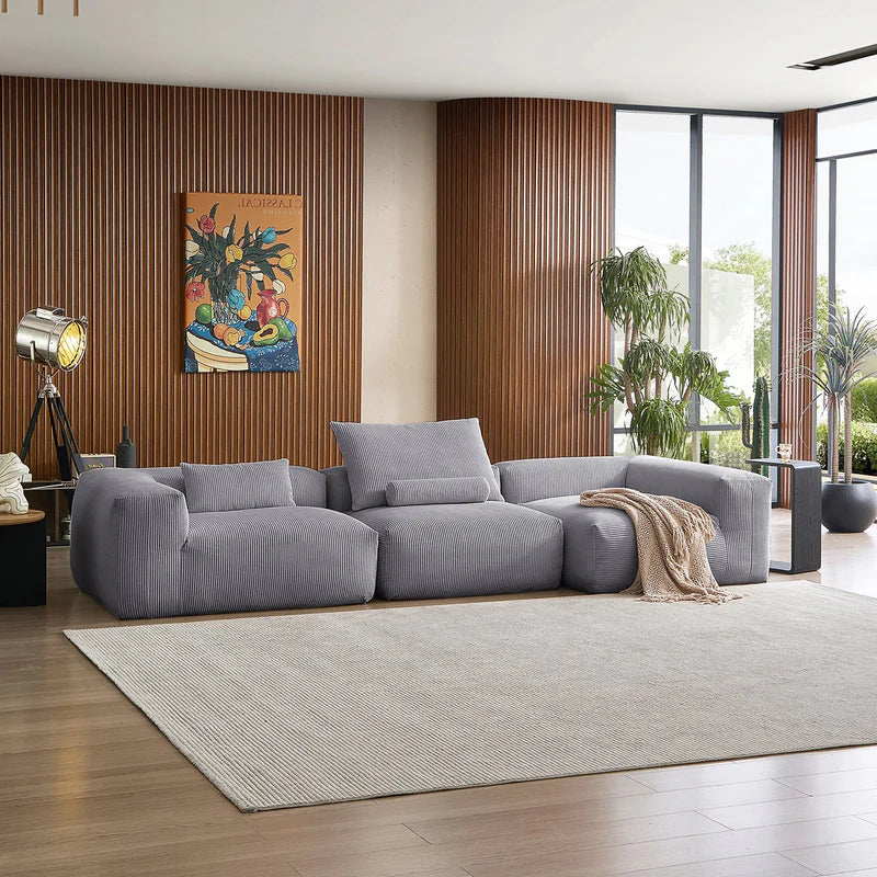 Mellow Closed Sectional 3-Seater