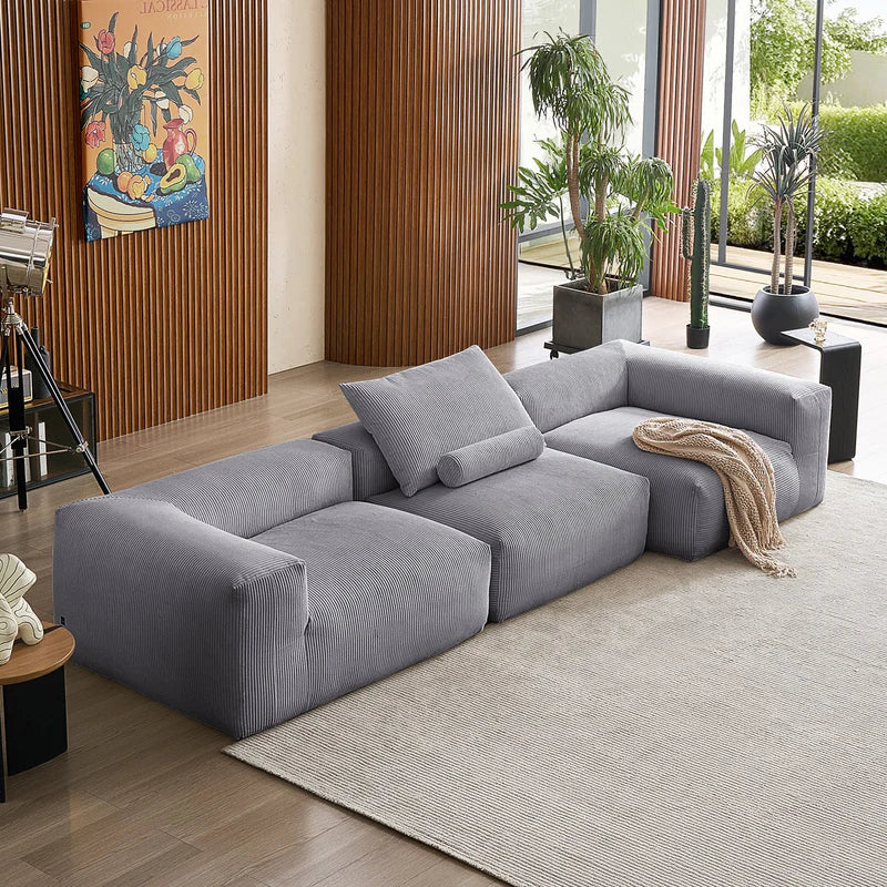 Mellow Closed Sectional 3-Seater