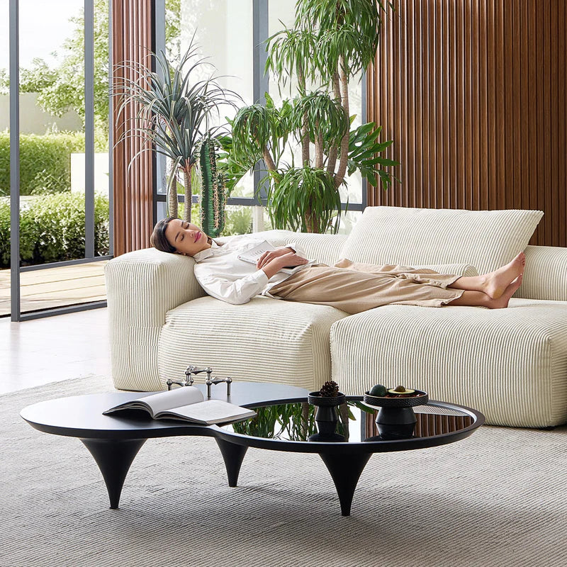 Mellow Corduroy 5-Seater Washable Sectional Couch