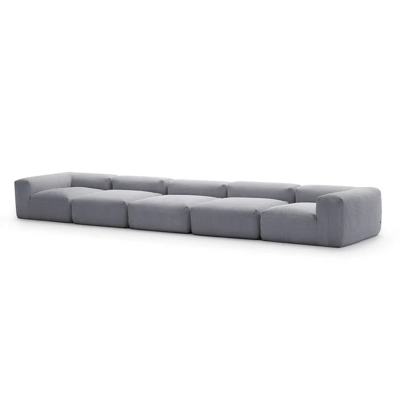 Mellow Corduroy 5-Seater Washable Sectional Couch