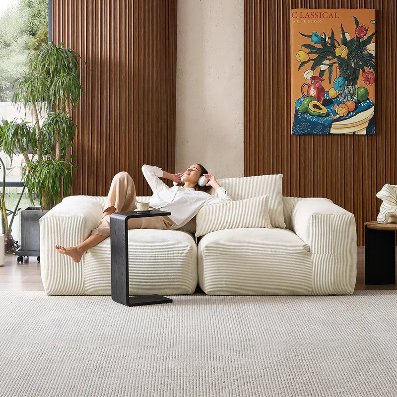 Mellow Armrest Loveseat Sectional Couch