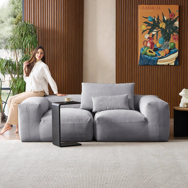 Mellow Armrest Loveseat Sectional Couch