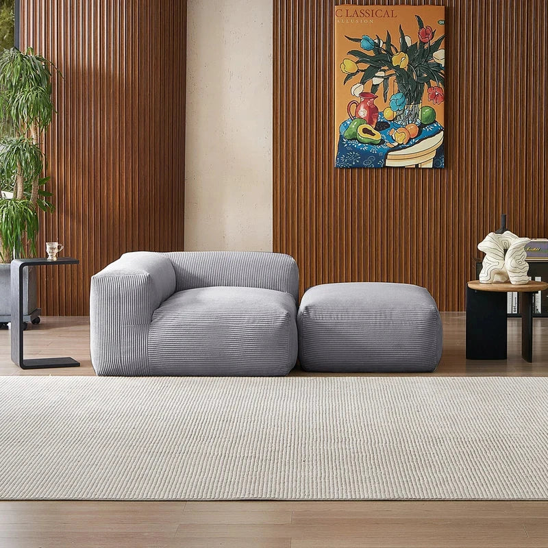 Mellow 1 Corner Seat with 1 Ottoman