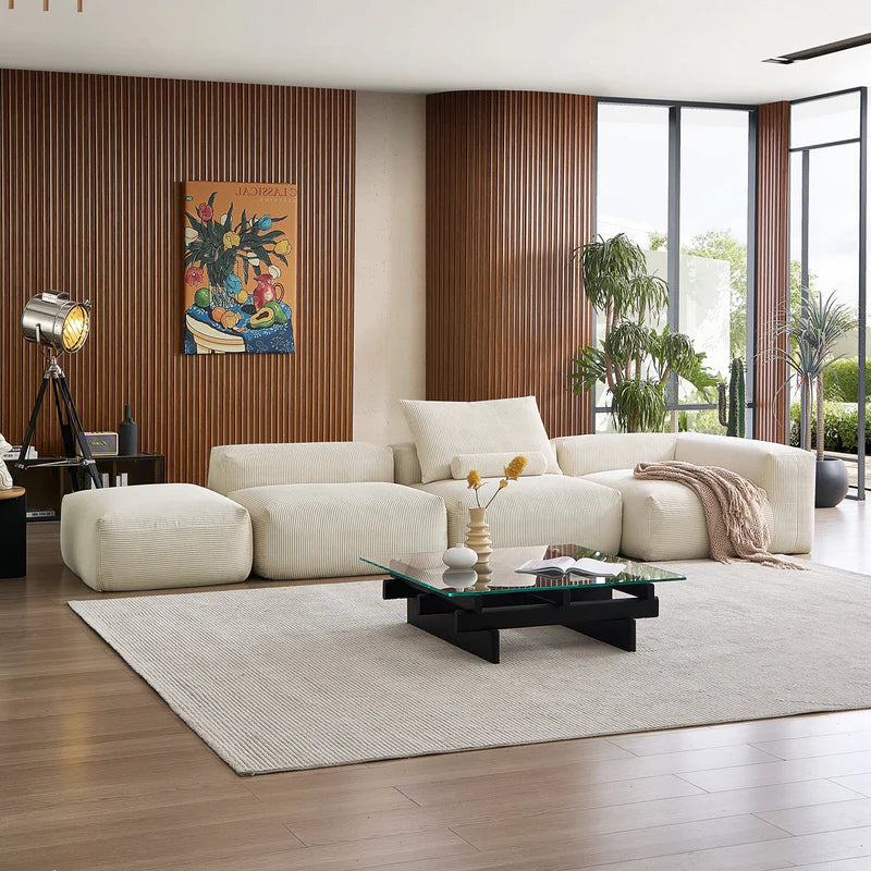 Mellow Sectional Open Couch 4-Seater