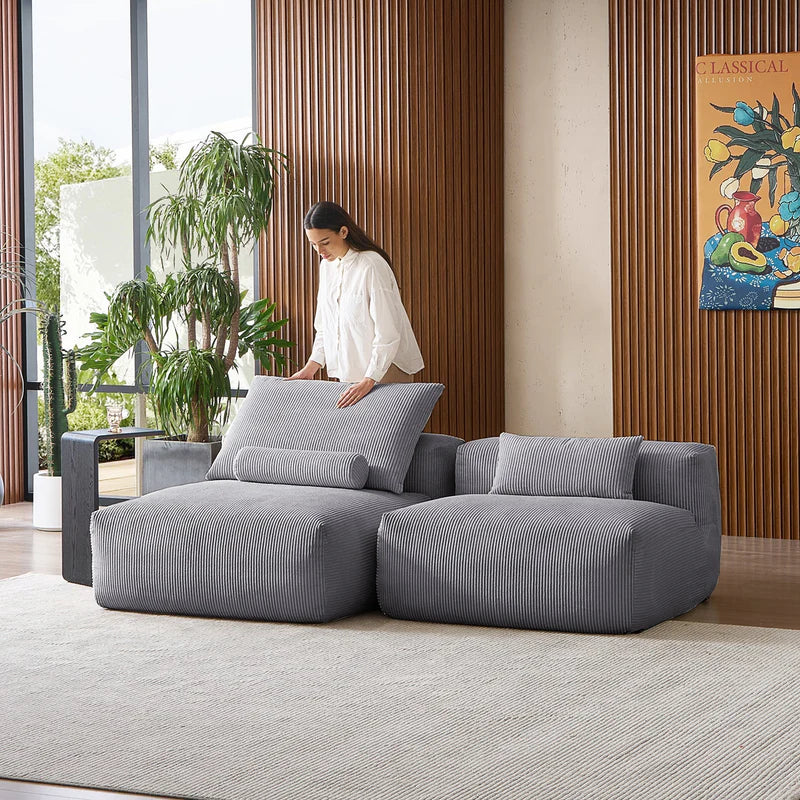 Mellow Open Sectional Armless Loveseat
