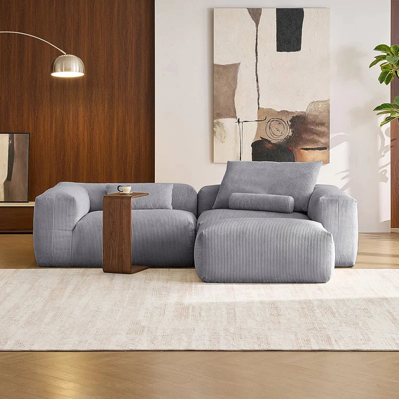 Mellow Loveseat Sectional with Ottoman