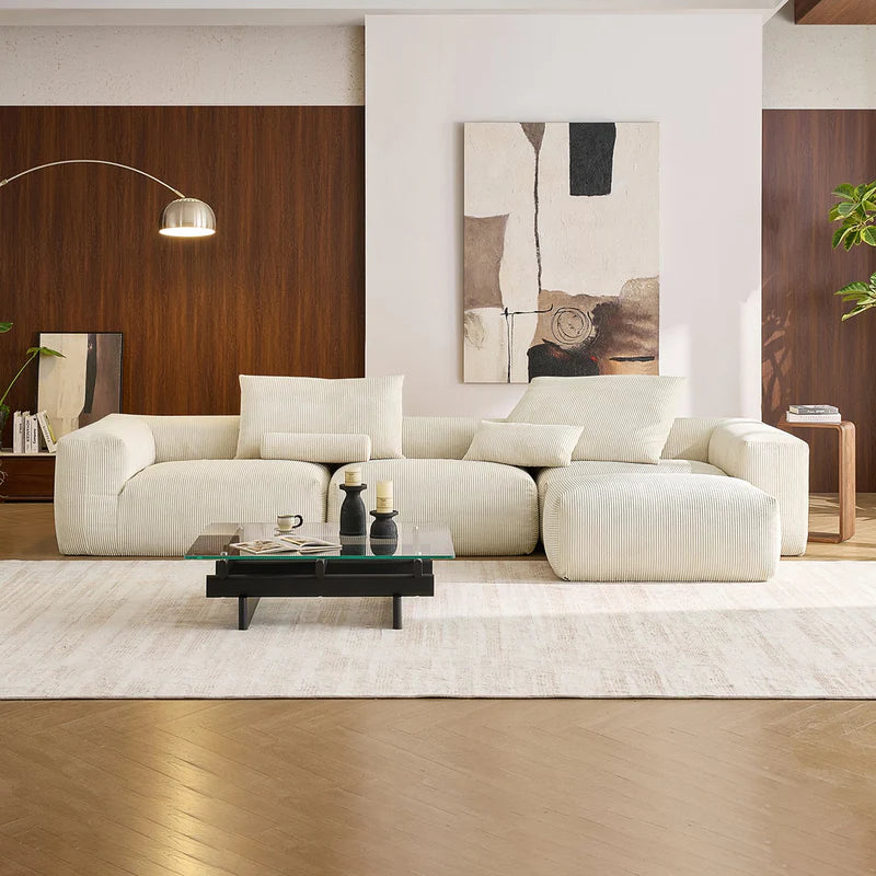Mellow 3-Seater L-Shaped Sectional Couch