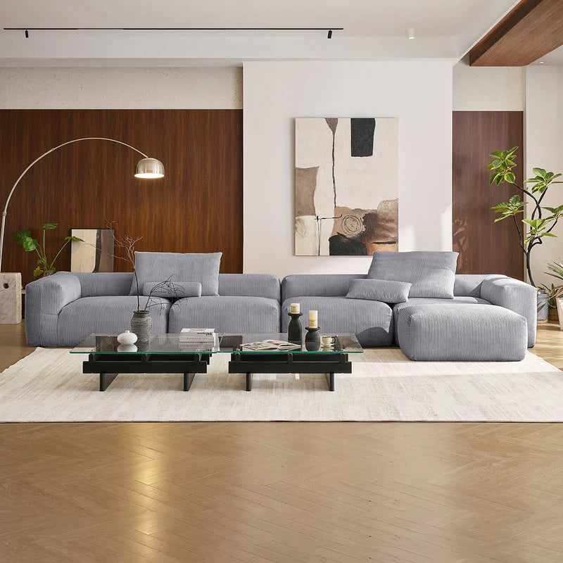 Mellow 4-Seater L-Shaped Sectional Couch