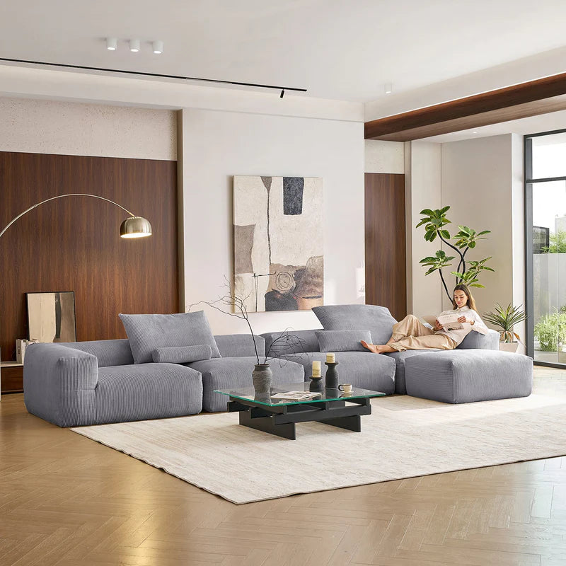 Mellow 4-Seater L-Shaped Sectional Couch