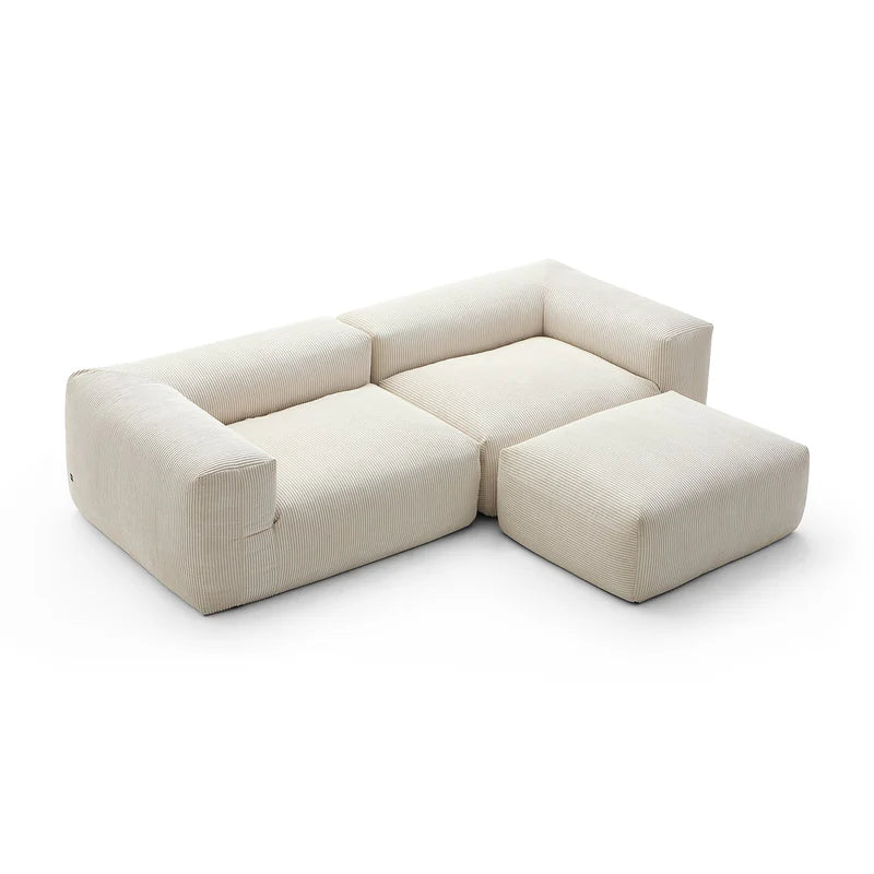 Mellow Loveseat Sectional with Ottoman
