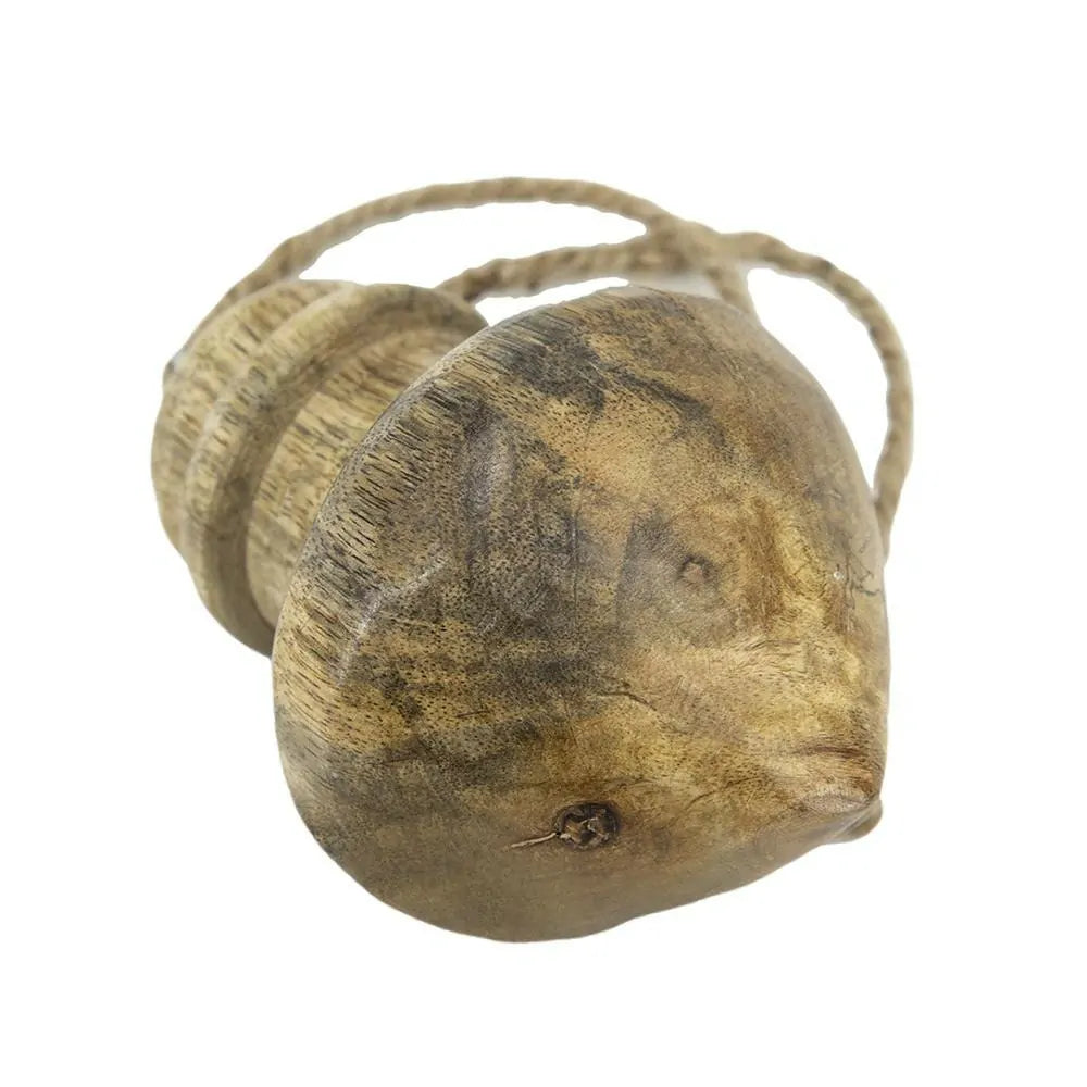 Rustic Wood Ornaments Set of 8 for Christmas Tree and Home Display