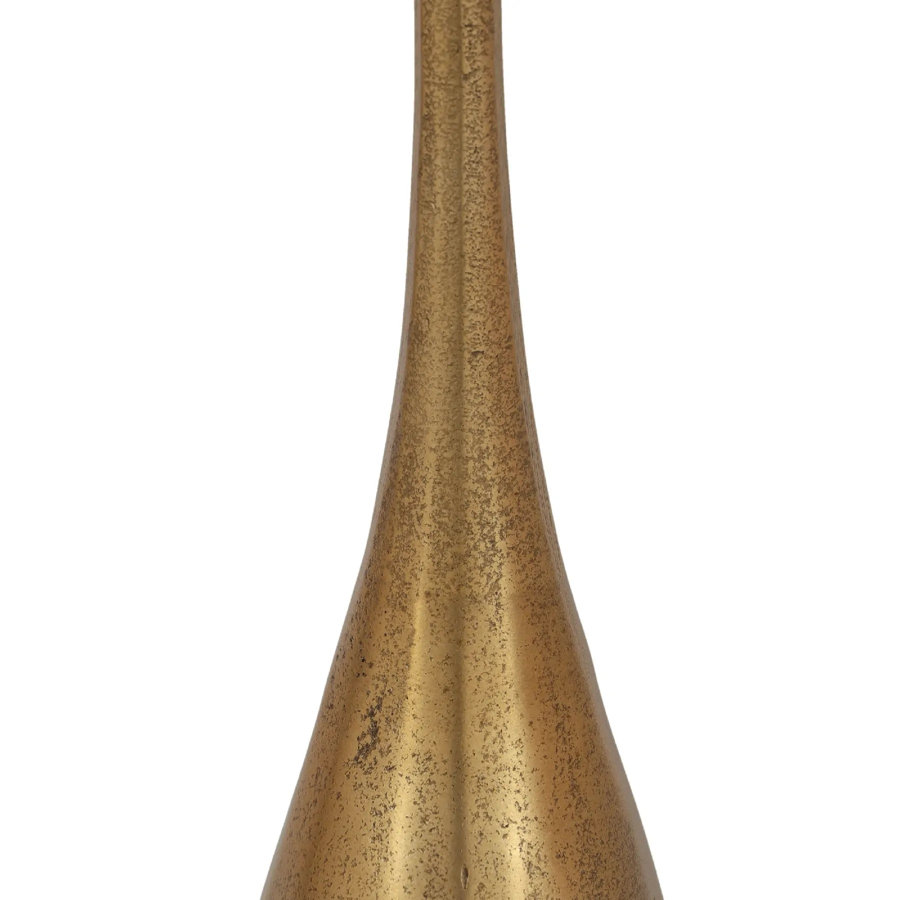 Tall Gold Metallic Bottle Vase Modern Textured Floor Vase for Home Decor