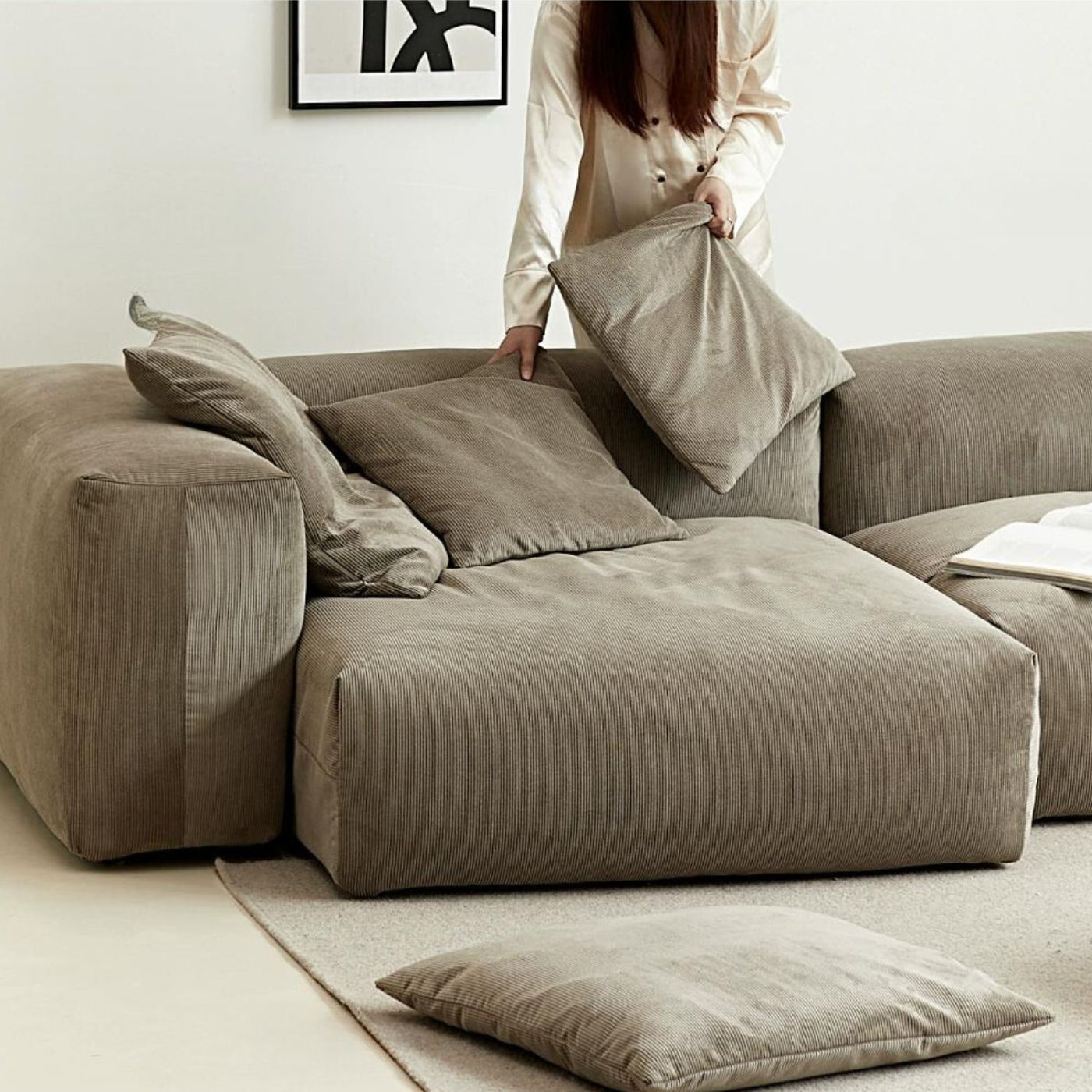 The Squish Sectional + Ottoman | Valyou Furniture