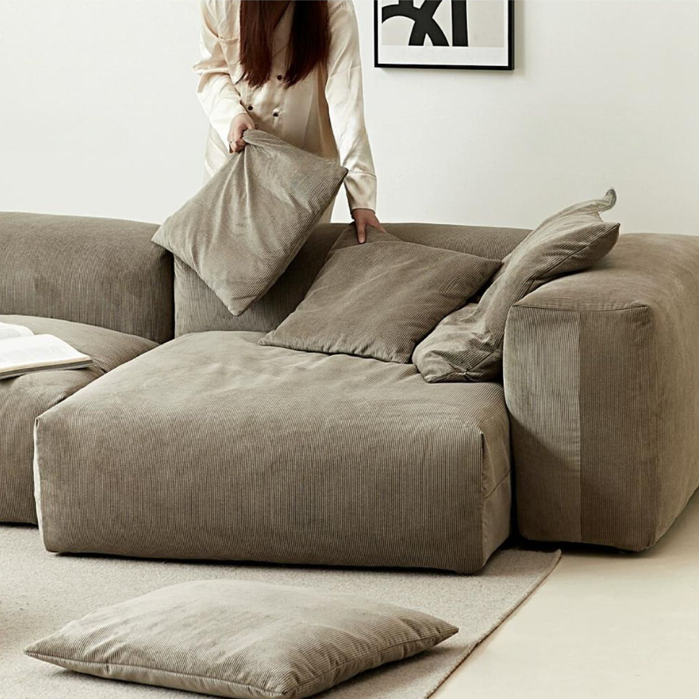 The Squish Sectional + Ottoman | Valyou Furniture