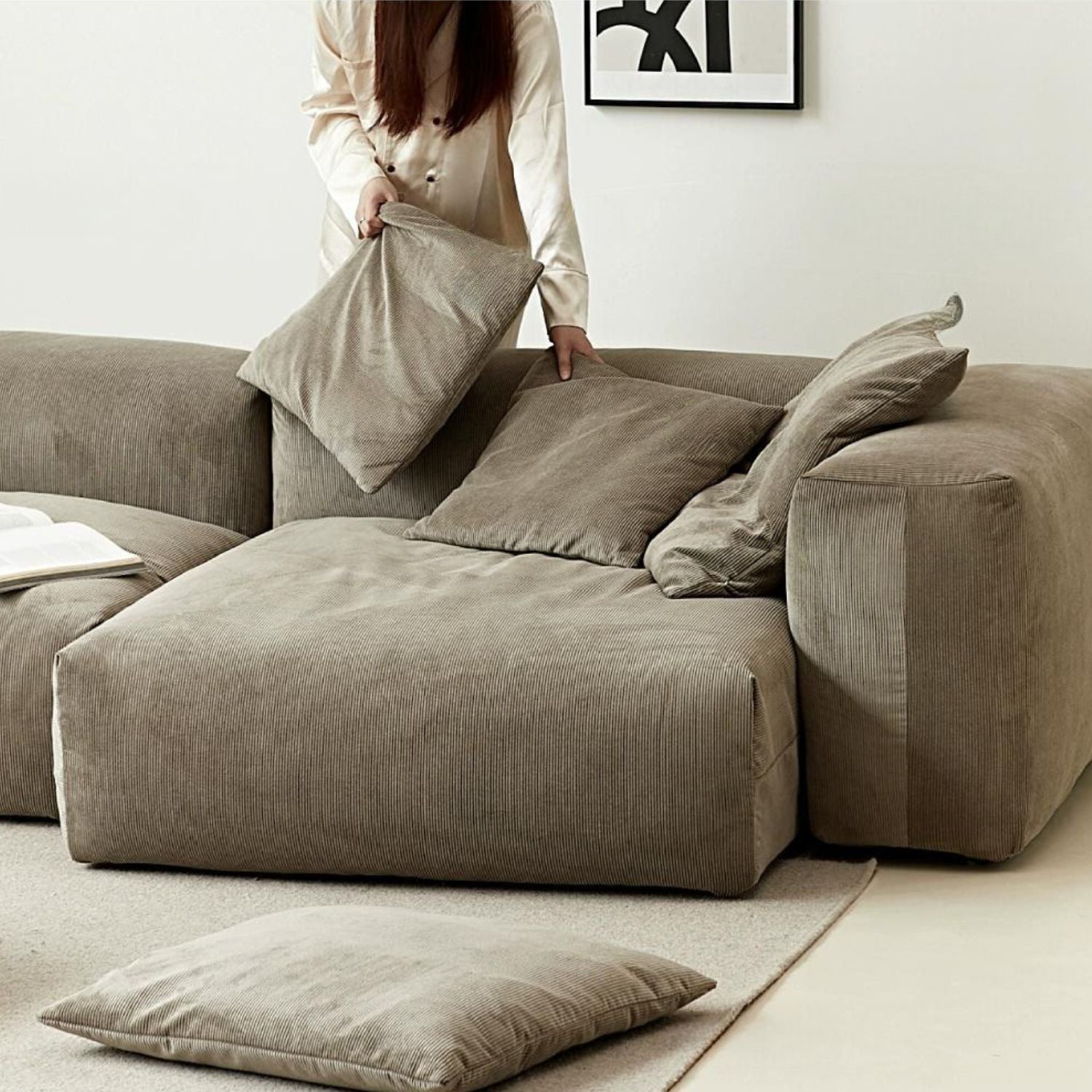 The Squish Sectional + Ottoman
