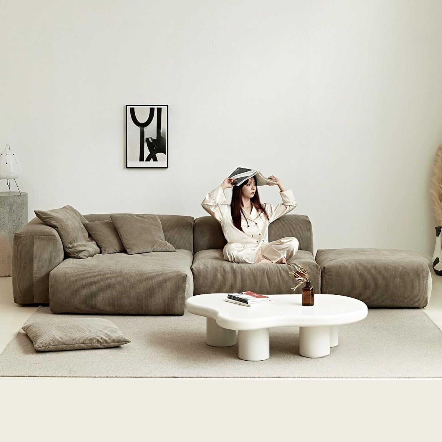 The Squish Sectional + Ottoman, , Valyōu Furniture | Valyou Furniture 
