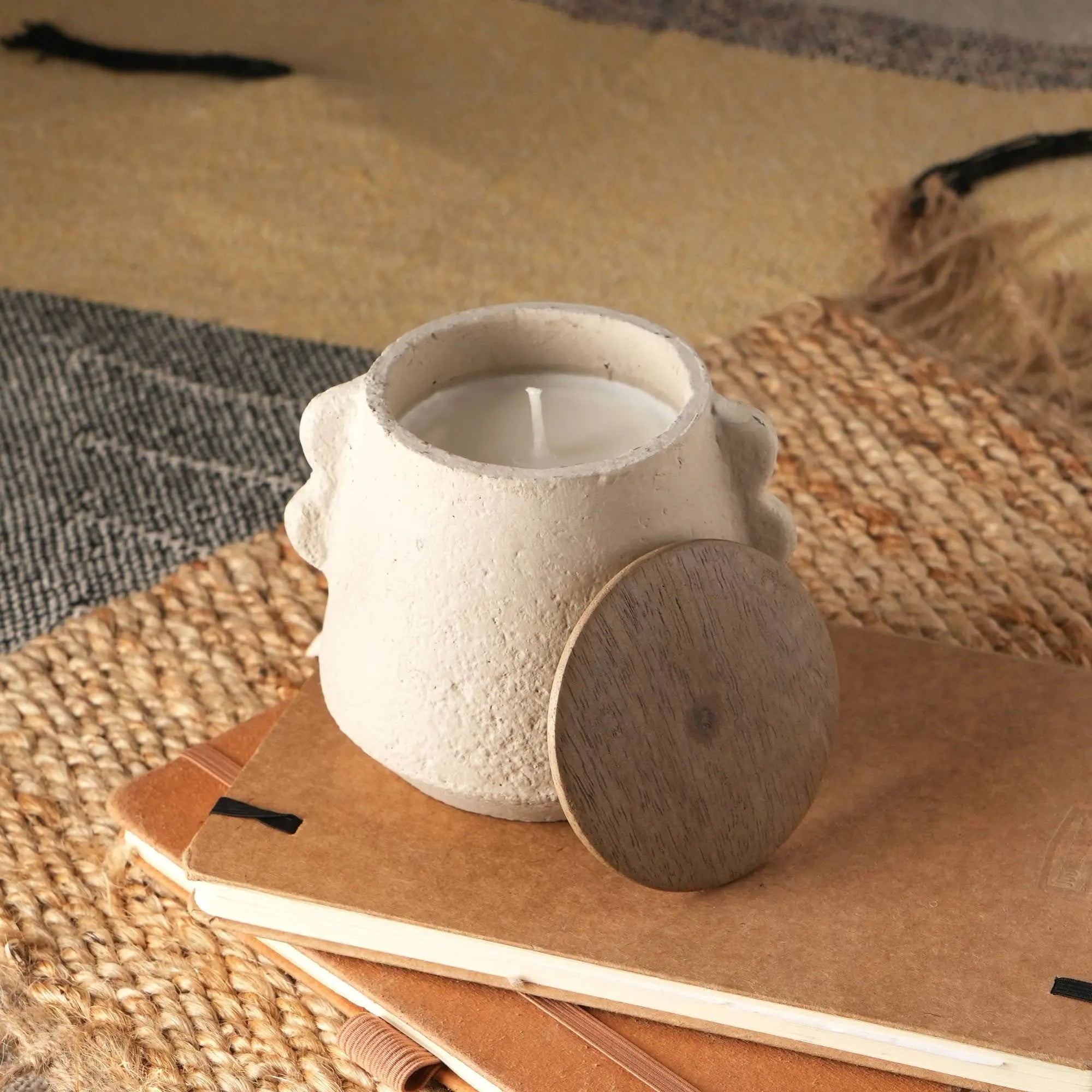 Vanilla Lavender Jar Candle Ecomix Wax With Wooden Lid