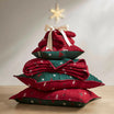 Winter Red Throw Set-Cozy & Soft Blanket for Christmas