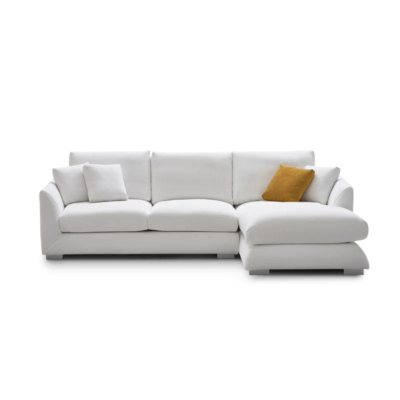 Feathers Sectional Couch Chaise Lounge 88-170 Inches