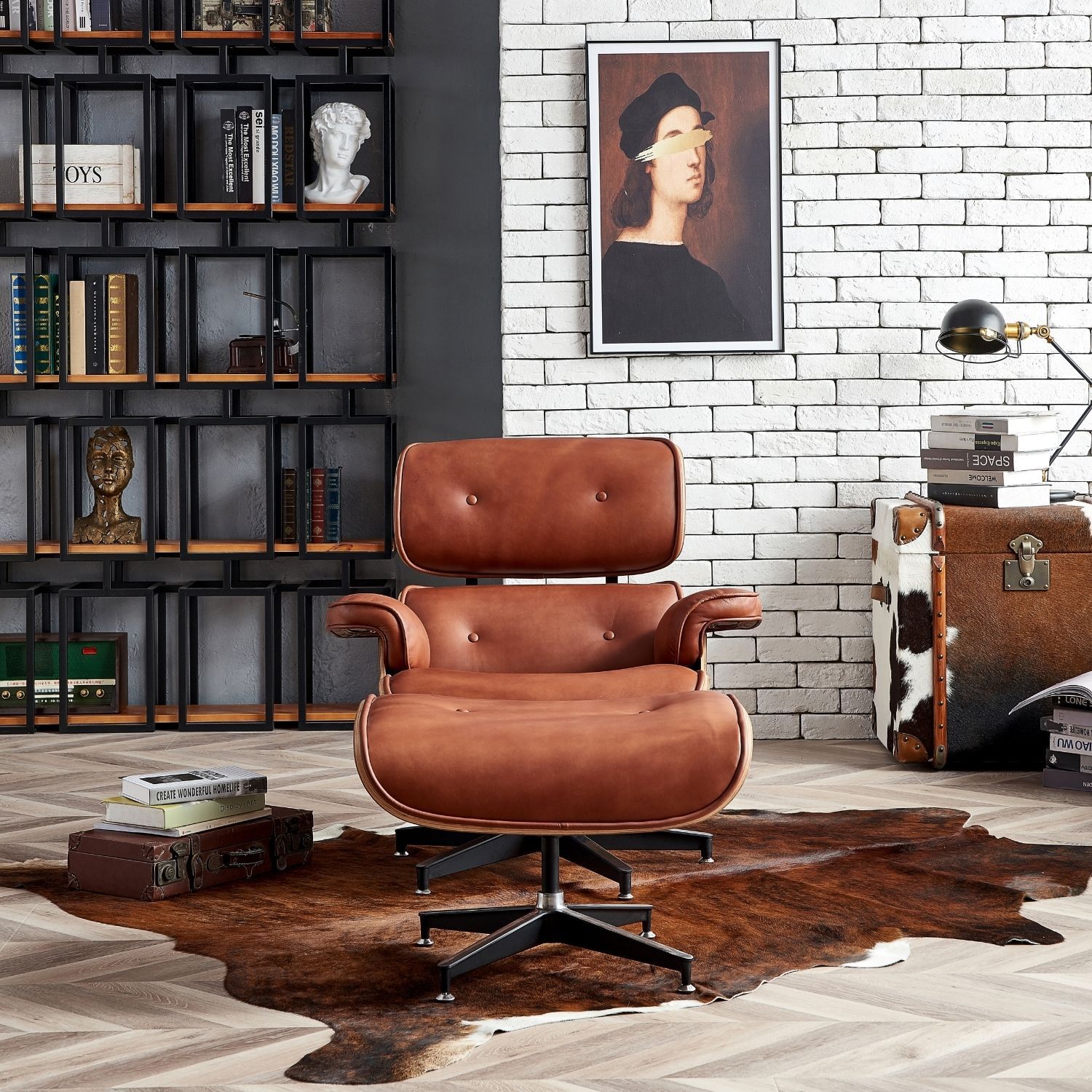 Hadley Chair with Ottoman Chair Foundry 