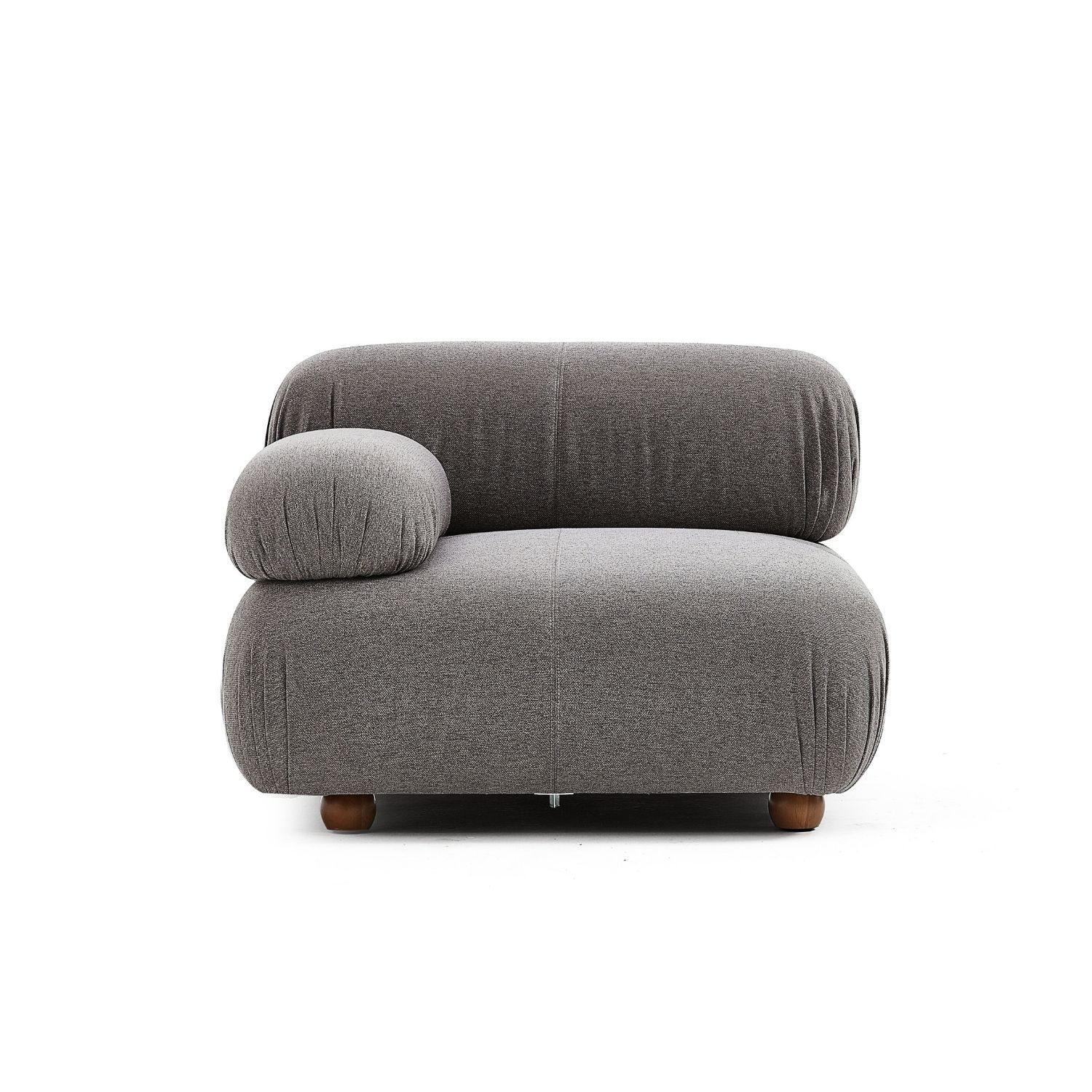 Pebbles Side Seat Sofa Milozze Linen Grey 