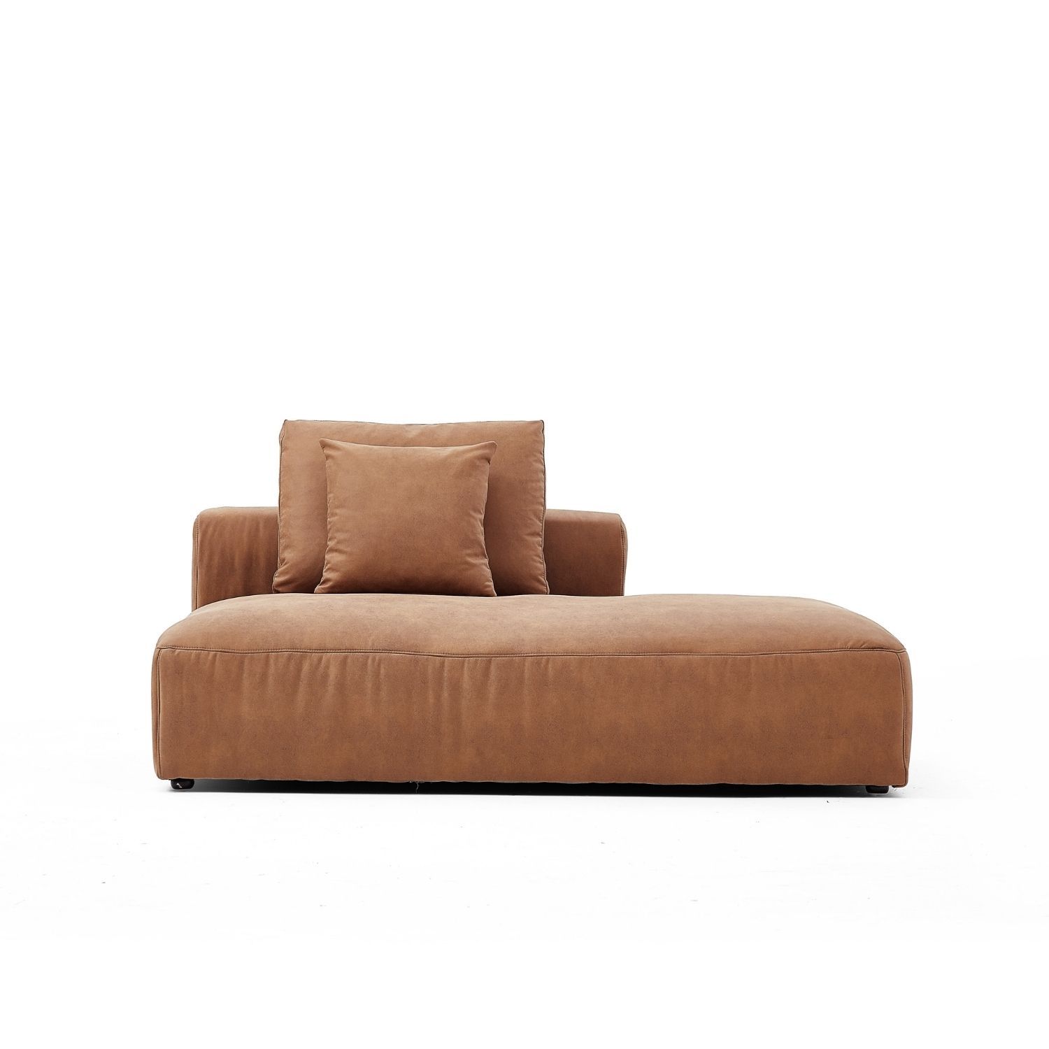 The 5th Side Lounge Sofa Foundry Camel Facing Left 71 Inch
